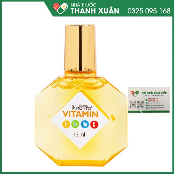 Thuốc nhỏ mắt V.rohto VITAMIN - Điều trị mỏi mắt, sung huyết kết mạc, ngứa mắt